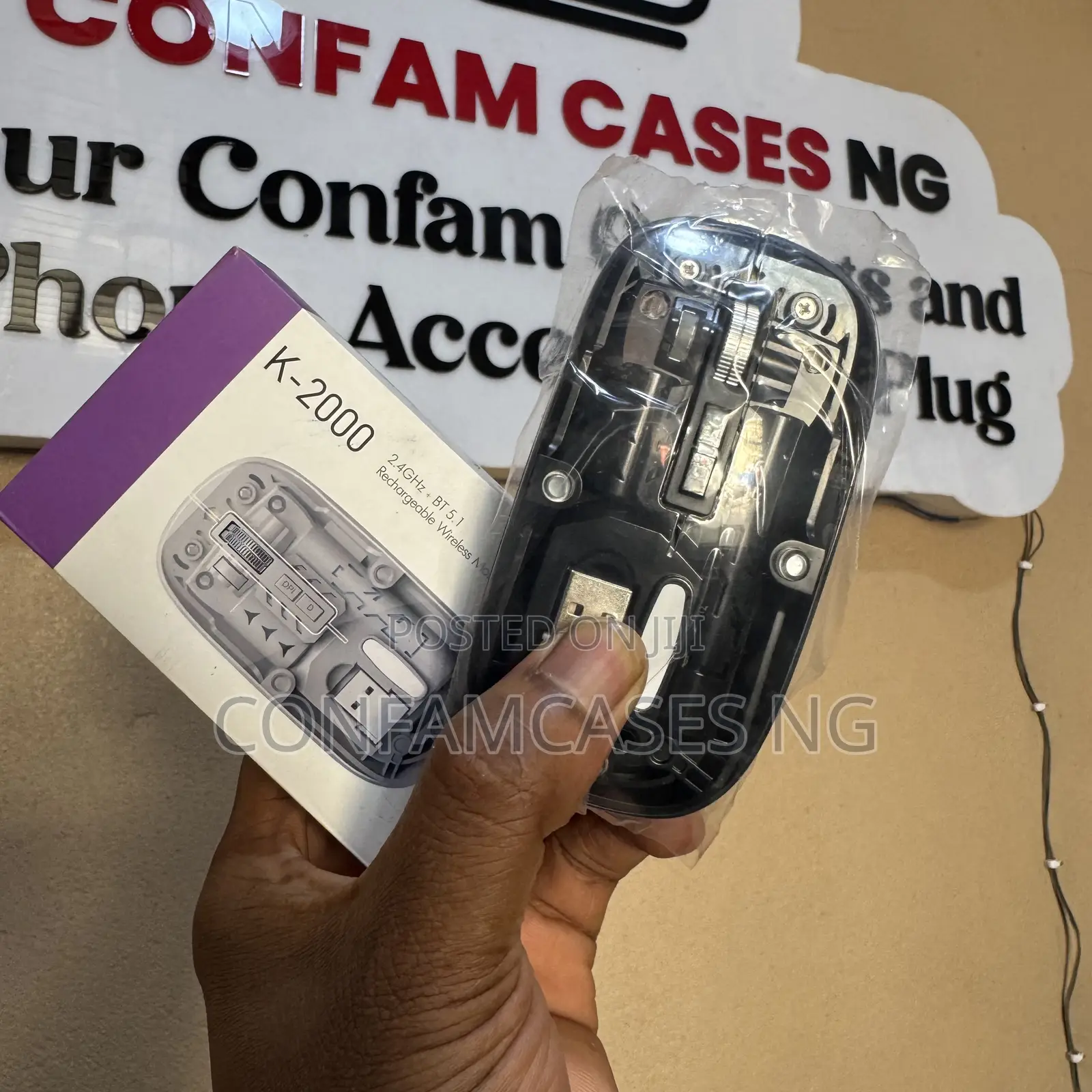 Transparent Rechargeable Wireless Bluetooth Mouse