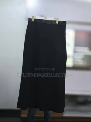 Beautiful Black Long Half Pleated Skirt