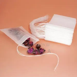 Empty Tea Bags Empty Drawstring Reusable Bags - 100 Pieces