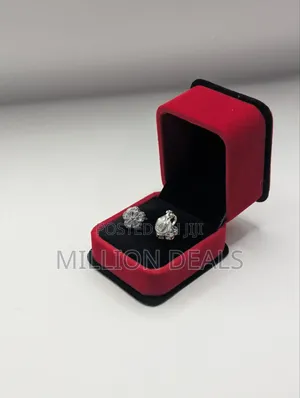 Iced Silver Men's Magnetic Ski Earring