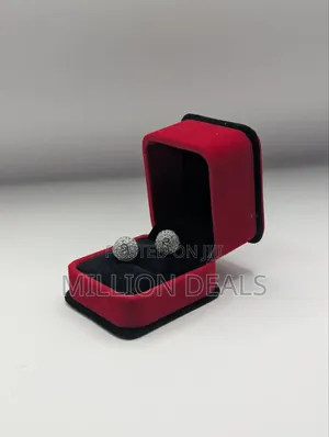 Magnetic Iced Men’S Silver Punk Earrings