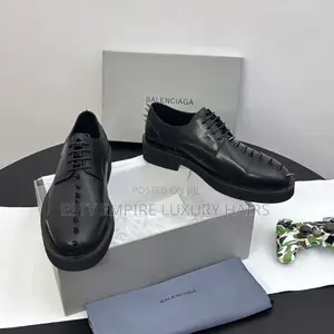 Quality Luxury Balenciaga Spiked Faced Leather Shoe
