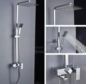 Stainless Steel Standing Shower Complete Set