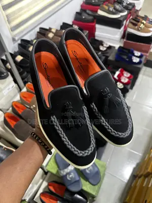 New Update Santoni Loafers Black and Brown