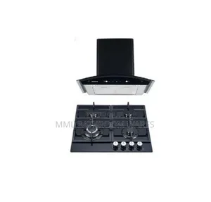60cm Smoke Extractor Kitchen Hood + 4 Burnet Gas Hob