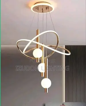 Fancy Dropping Gold Chandelier