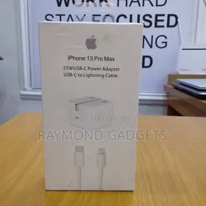 iPhone 13 Pro Max 25w Fast Charger + Usb-C to Lightning Cable