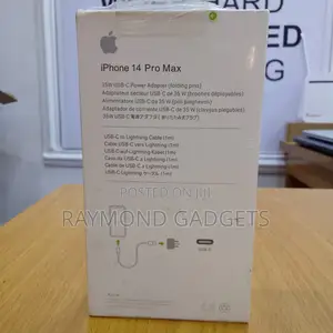 iPhone 14 Pro Max 35w Fast Charger + Usb-C to Lightning Cable
