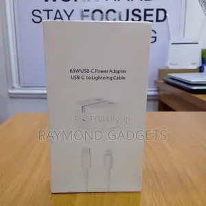 65w Usb-C Fast Charger + Usb-C to Lightning Cable 1m