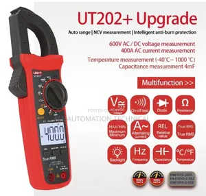 Ut202+ Digital Clamp Meter Multifunction Multimeter