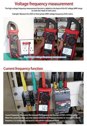 Ut202+ Digital Clamp Meter Multifunction Multimeter
