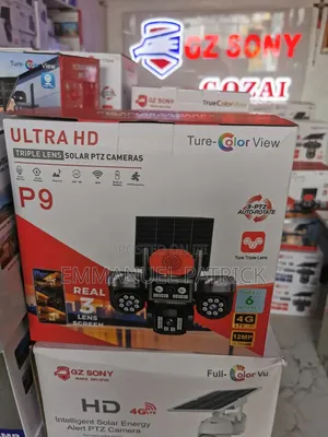Triple Lens Solar PTZ Cameras V380pro