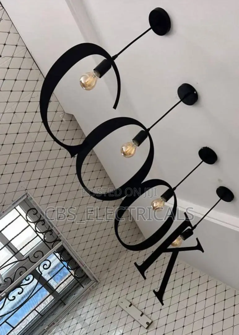 Typography Pendant Lights
