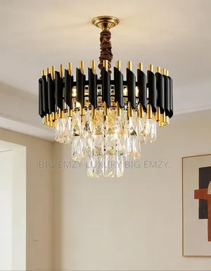 400mm Black Pipe Chandelier
