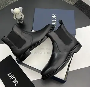 New Dior Men Leather Chelsea