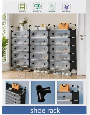 3 Layer Shoe Rack With Cover 22,800