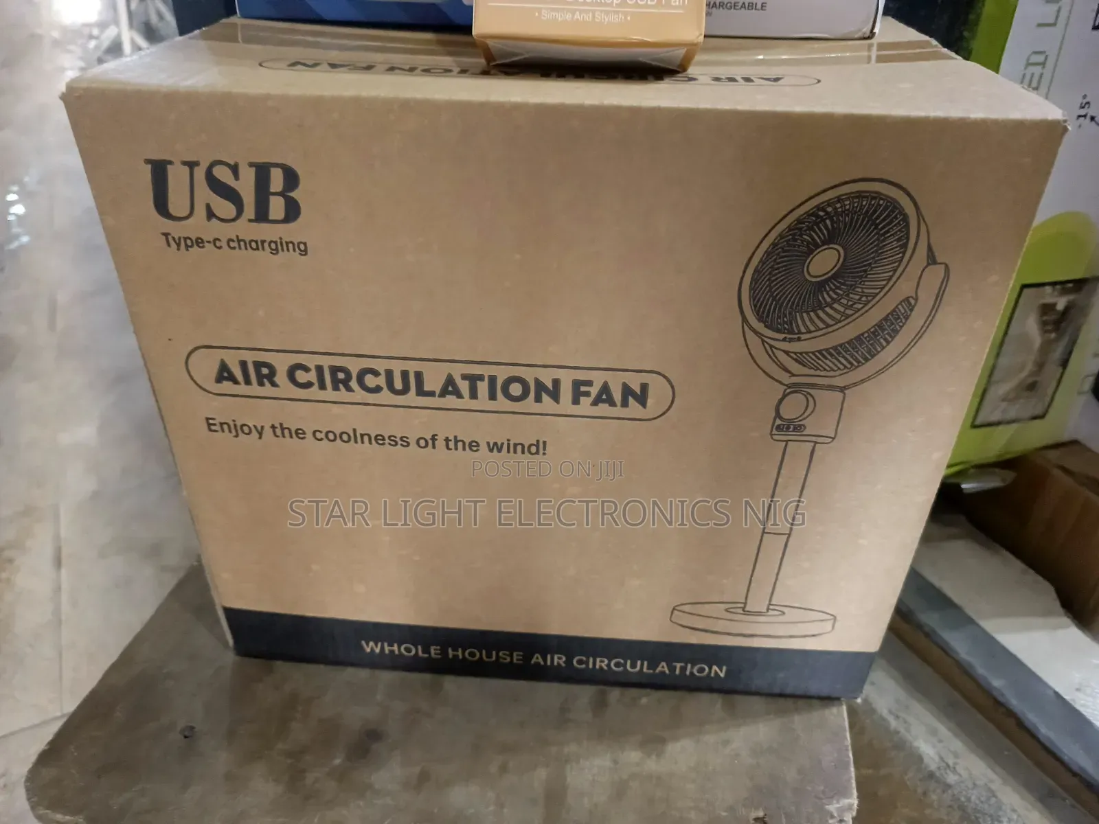 Air Fan Adjustable Height