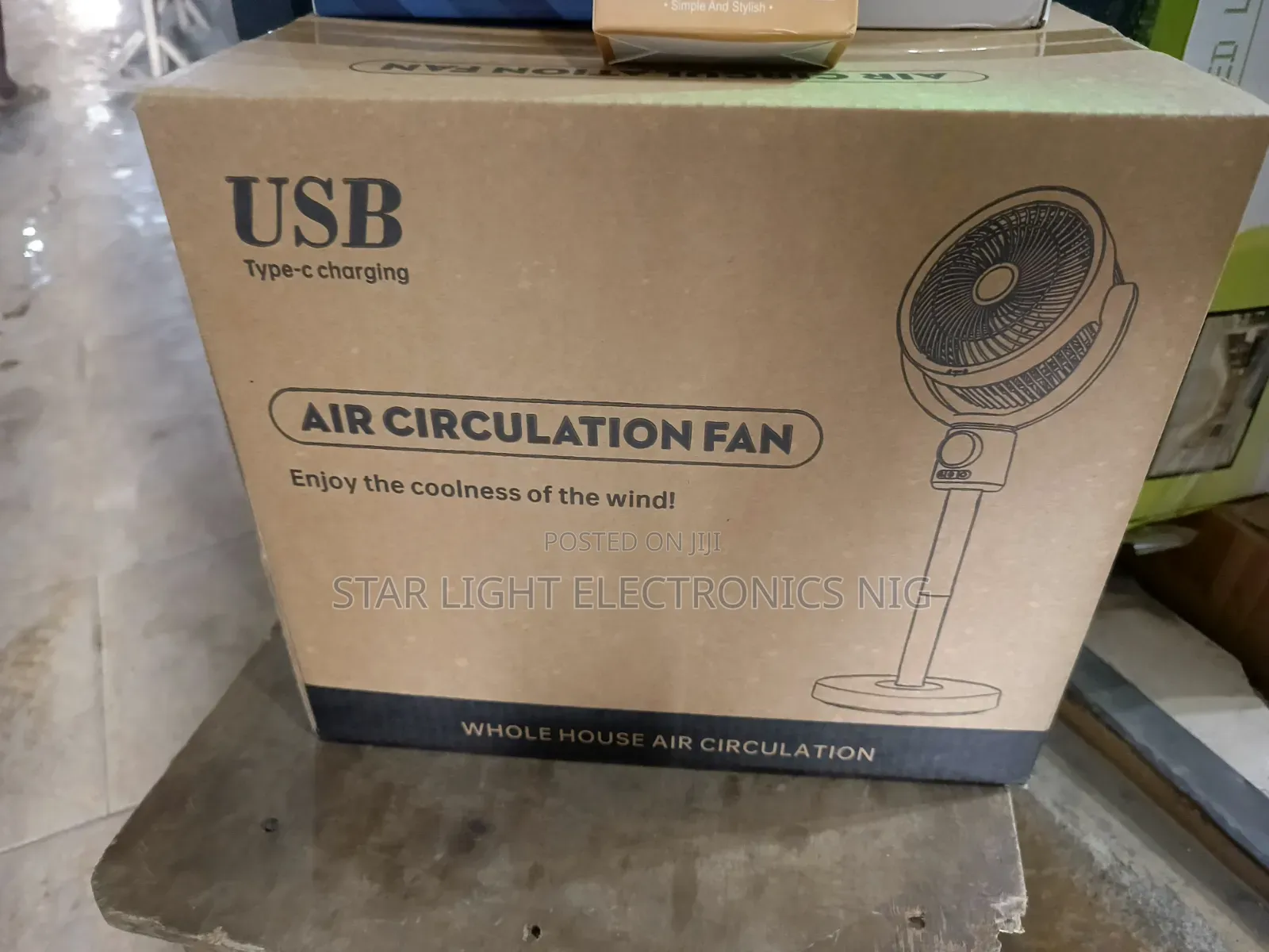 Air Fan Adjustable Height