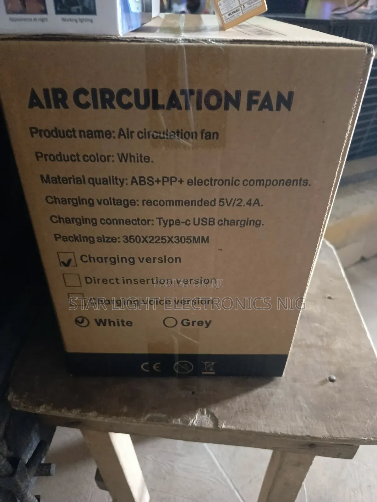 Air Fan Adjustable Height
