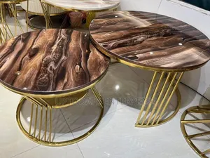 Simple Modern 2in1 Marble Center Table