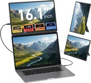 N2 V2com Laptop Screen Extender Monitor Portable - 16.1'' FHD 1200p