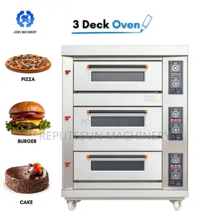 3 Deck, 6 Trays Gas Oven Commercial
