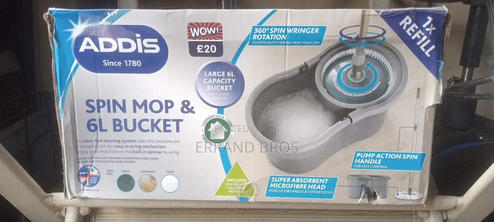 Spin Mop Large Capacity 6l Bucket