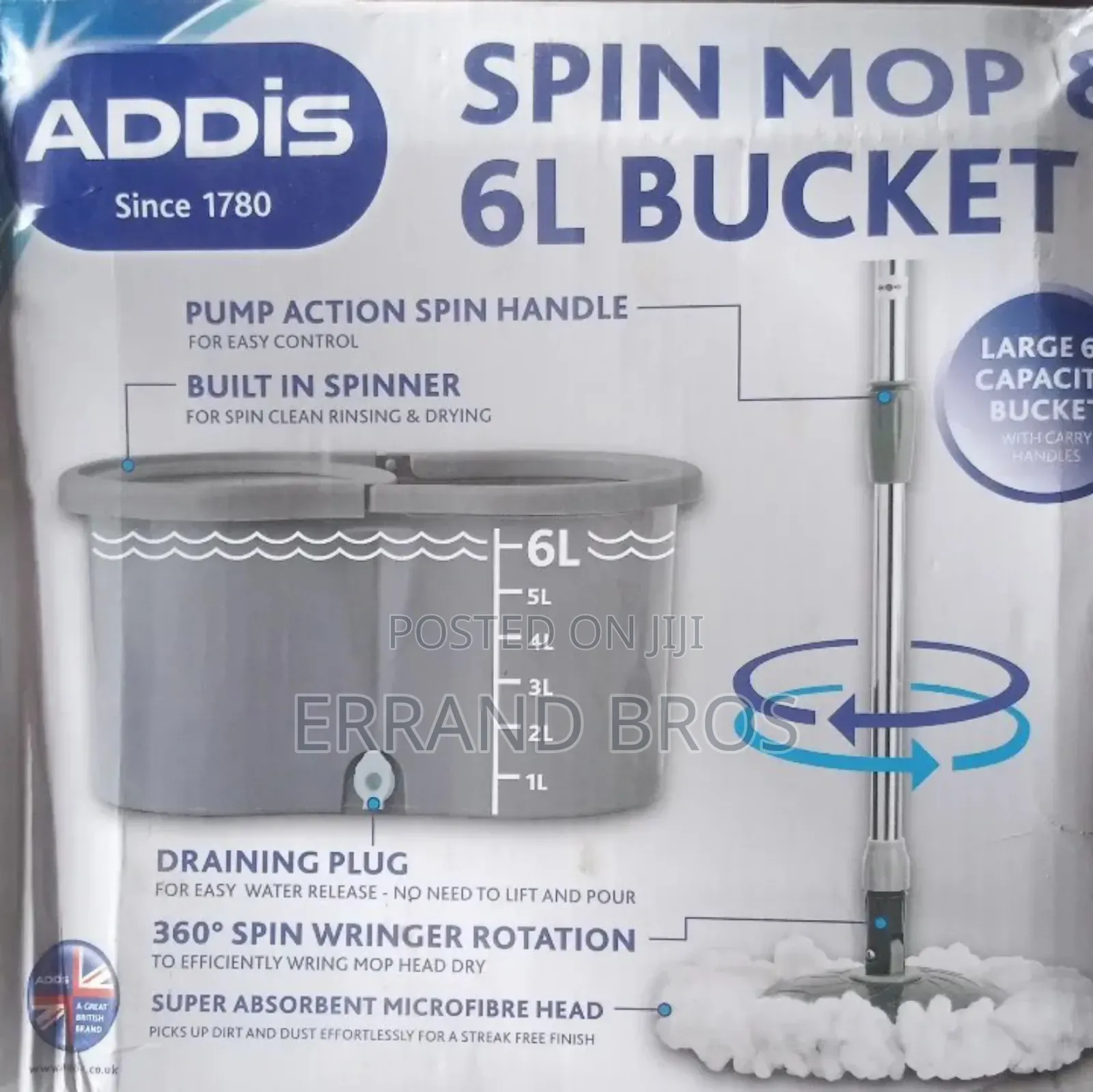 Spin Mop Large Capacity 6l Bucket
