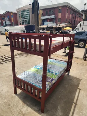 Double Decker 3by6 Wooden Bed.