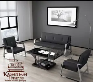 Black Office Sofa Set