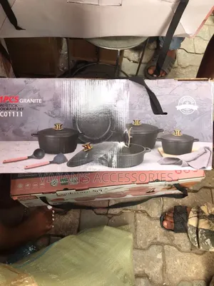 Ucc Life 11pcs Granite Non-Stick Cookware Set