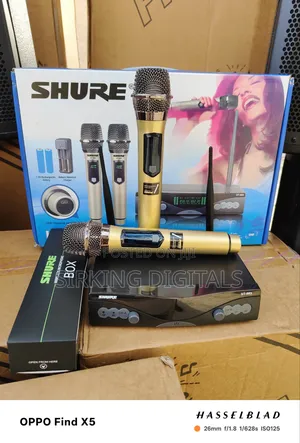 Shure Wireless Microphone Ut-883 With Rechargeable Batteries Charger