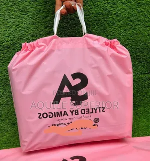 Printed Drawstring Bag With One Colour for Salon |Moq: 100pcs|