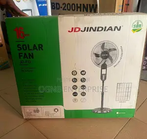 Jd Jindian Rechargeable Solar Fan With Panel and Bulb