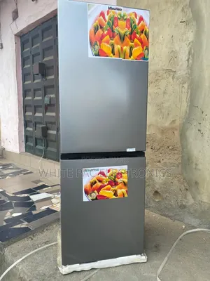 New Hisense Fridge 225 Litre Double Door With Bottom Freezer > 2 Yrs