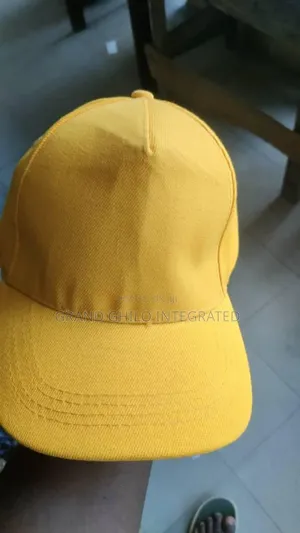 Yellow Brandable Plain Caps