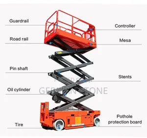 Mobile Scissor Lift Dc/Battery Powered Aerial Working / Scissor Lift