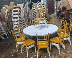 Imported Gold Unbreakable Event Chavari Chairs