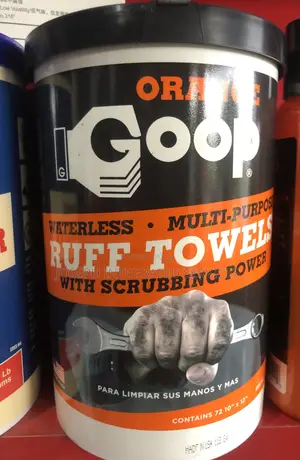 Orange Goop Multi-Purpose Waterless Ruff Towels