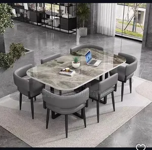 High Quality Box Marble Dinning Table by 6