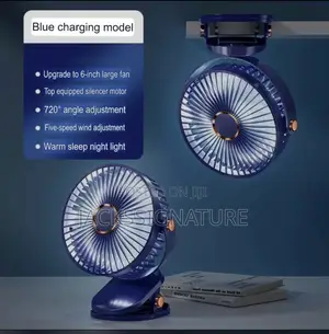 6-inch Rechargeable Desk Clip Fan