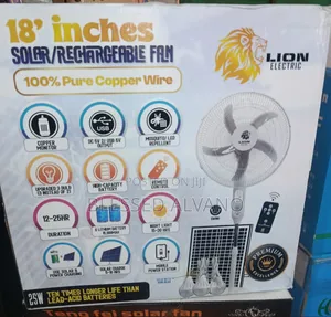 Lion Electric Solar Stand Fan