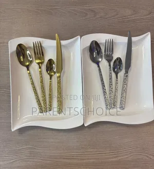 Silver / Gold Western-Style Simple Stainless Steel Spoon Cutlery