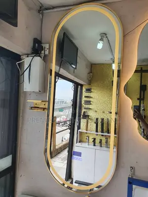 Saloon Long Mirrors With Bluetooth Gold