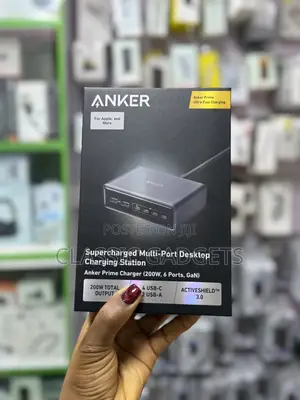Anker Prime 6 Ports 200w Supercharged Gan Desktop Charging Station