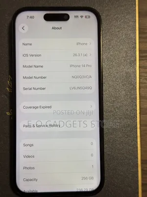 Apple iPhone 14 Pro 256 GB Gray