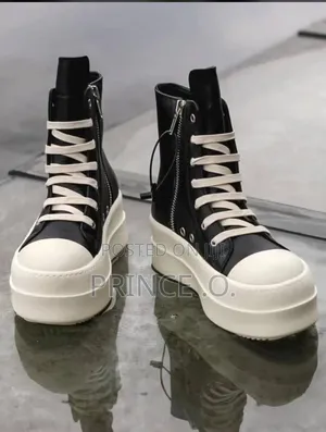 Big Wiz Rick Owens High Top Sneakers