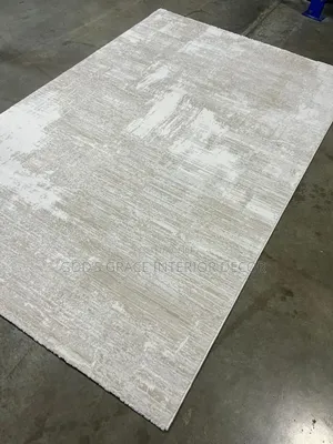 Cream Colour Persian Soft Pile Luxury Turkish Center Rug 003