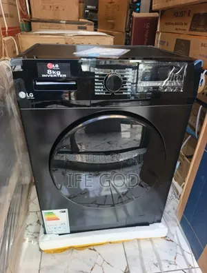 Original Lg (8kg) Black BLDC Inverter Motor Automatic Washing Machine