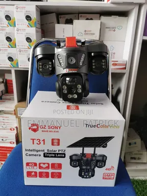Secure Your Construction Site With 4g Triple Lens Solar V380 Camera